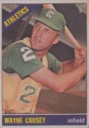 1966 Topps Baseball Cards      366     Wayne Causey